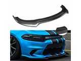 SuperAutoUSA Front Lip Spoiler; Carbon Fiber Print (15-23 Charger R/T, SRT, Excluding Widebody)