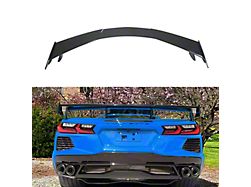 SuperAutoUSA Rear Spoiler; Gloss Black (20-26 Corvette C8 Stingray)