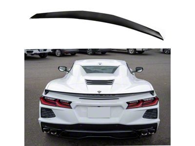 SuperAutoUSA Z51 Package Ducktail Rear Spoiler; Gloss Black (20-26 Corvette C8 Stingray)