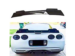 SuperAutoUSA ZR1 Style Extended Rear Spoiler With Removable Gurney Flap; Gloss Black (97-04 Corvette C5)