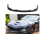 SuperAutoUSA ZR1 Style Front Splitter; Gloss Black (05-13 Corvette C6, Excluding Base)
