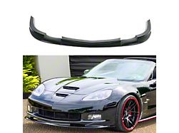 SuperAutoUSA ZR1 Style Front Splitter; Gloss Black (05-13 Corvette C6, Excluding Base)