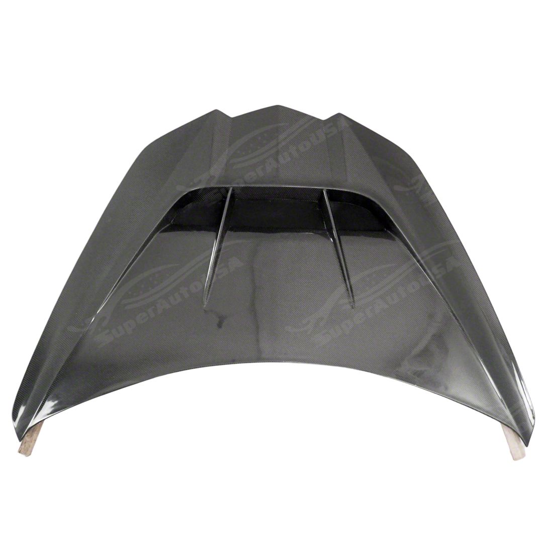 SuperAutoUSA Corvette ZR1 Style Hood; Carbon Fiber WD09-Hood-CF-A