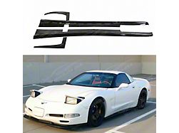 SuperAutoUSA ZR1 Style Side Skirt Rocker Panels; Glossy Black (97-04 Corvette C5)