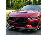 SuperAutoUSA Chin Spoiler Splitter; Gloss Black (24-26 Mustang)
