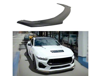 SuperAutoUSA Front Splitter Lip; Carbon Fiber (24-25 Mustang)