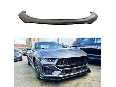 SuperAutoUSA Front Splitter Lip; Unpainted (24-25 Mustang)