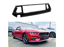 SuperAutoUSA GT Style Front Bumper Upper Grille Insert; Gloss Black (24-25 Mustang EcoBoost)