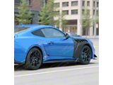 SuperAutoUSA GT500 Style Side Skirt Splitters; Glossy Black (24-26 Mustang)