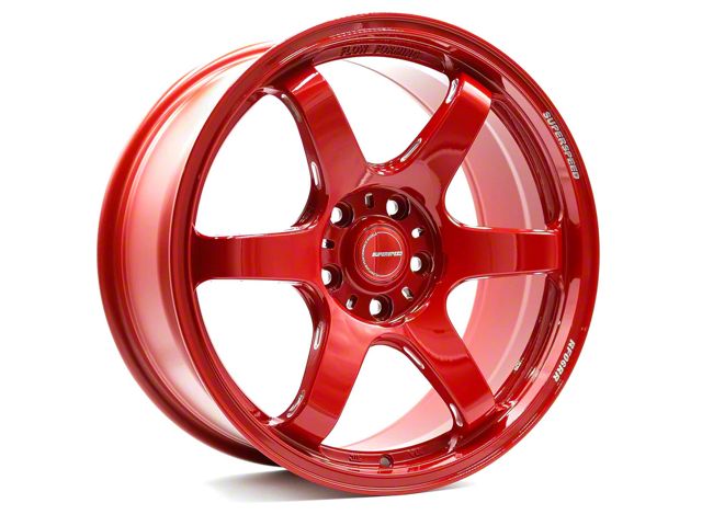 Superspeed Wheels RF06RR Hyper Red Wheel; 18x9.5 (05-09 Mustang GT, V6)