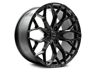 Superspeed Wheels RF07 Matte Black Wheel; Rear Only; 20x11 (06-10 RWD Charger)