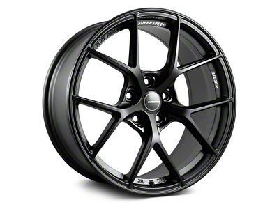 Superspeed Wheels RF05RR Matte Black Wheel; Rear Only; 19x10.5 (10-15 Camaro, Excluding Z/28 & ZL1)