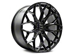 Superspeed Wheels RF07 Matte Black Wheel; Rear Only; 20x10.5; 35mm Offset (10-15 Camaro)