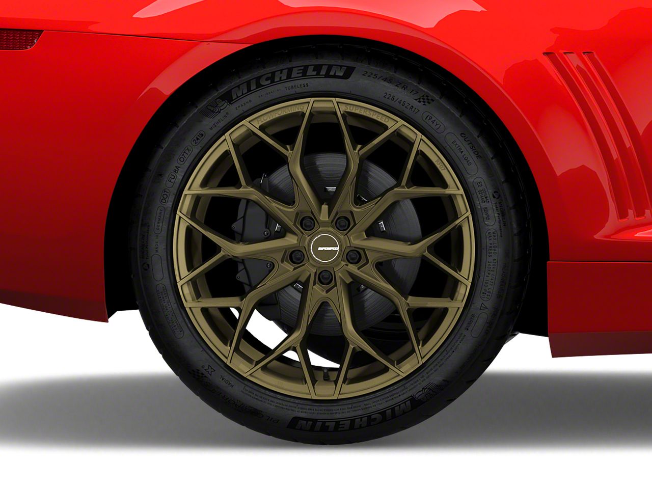 Superspeed Wheels Camaro RF07 Satin Bronze Wheel; Rear Only; 20x10