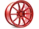 Superspeed Wheels RF03RR Hyper Red Wheel; 18x9.5 (10-14 Mustang GT w/o Performance Pack, V6)