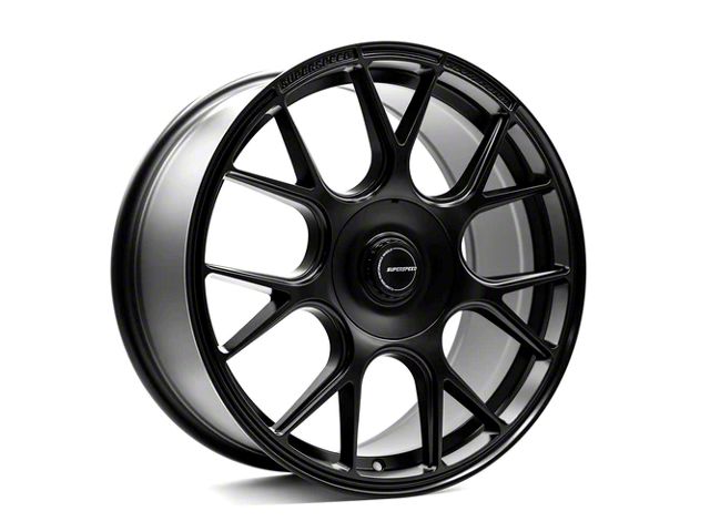 Superspeed Wheels RF01 Progressive Matte Black Wheel; 18x8.5 (2024 Mustang)