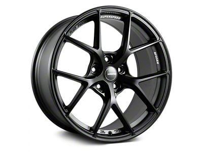 Superspeed Wheels RF05RR Matte Black Wheel; 18x8.5 (2024 Mustang EcoBoost w/o Performance Pack)