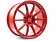 Superspeed Wheels RF03RR Hyper Red Wheel; 18x9.5 (15-23 Mustang EcoBoost w/o Performance Pack, V6)