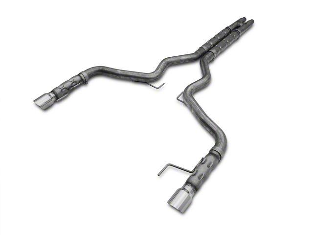 Stainless Works Retro LMF Cat-Back Exhaust with H-Pipe (15-17 Mustang GT Fastback)