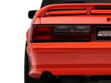 Stock Replacement Tail Light; Black Housing; Red/Clear Lens; Driver Side (87-93 Mustang LX)