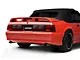 Stock Replacement Tail Light; Black Housing; Red/Clear Lens; Driver Side (87-93 Mustang LX)