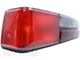 Stock Replacement Tail Light; Black Housing; Red/Clear Lens; Driver Side (87-93 Mustang LX)