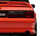 Stock Replacement Tail Light; Black Housing; Red/Clear Lens; Passenger Side (87-93 Mustang LX)