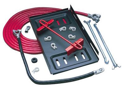 Taylor Cable Single Trunk Mount Battery Relocation Kit; 2-Gauge (Universal; Some Adaptation May Be Required)