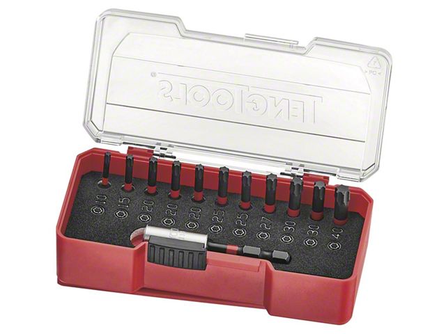 Teng Tools Universal AM 1/4-Inch Hex Drive Torx Impact Bit Driver Set ...