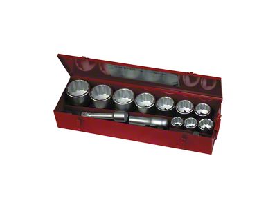 Teng Tools 1-Inch Drive Metric 12-Point Socket Set; 36 to 80mm