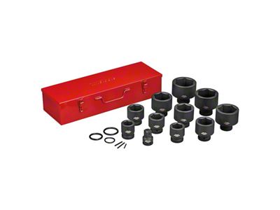 Teng Tools 1-Inch Drive Metric Shallow Chrome Molybdenum Impact Socket