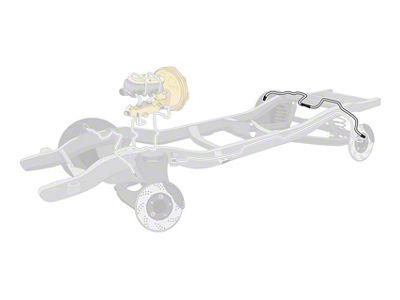 The Right Stuff Detailing Pre-Bent Rear Axle Brake Line Kit; Stainless Steel (93-97 Camaro w/ Rear Disc Brakes)