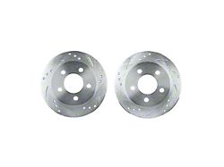 The Right Stuff Detailing Drilled and Slotted Brake Rotors; Rear (99-04 Mustang GT)