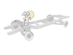 The Right Stuff Detailing Pre-Bent Front Brake Line Kit; OE Steel (90-92 2.3L Mustang w/ Disc Brakes)