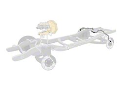 The Right Stuff Detailing Pre-Bent Rear Axle Brake Lines; OE Steel (84-86 Mustang SVO w/ Rear Disc Brakes)