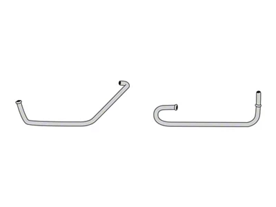 The Right Stuff Detailing Pre-Bent Thermal Choke Tube; Stainless Steel (1983 5.0L Mustang w/ Manual Transmission)