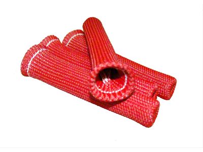 Thermo Tec Braided Plug Wire Sleeve; 6 x .375-Inch; Red; 6-Pack (Universal; Some Adaptation May Be Required)