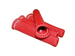 Thermo Tec Braided Plug Wire Sleeve; 6 x .375-Inch; Red; 4-Pack (Universal; Some Adaptation May Be Required)