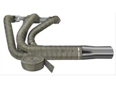 Thermo Tec Rogue Series Exhaust Wrap; 50-Foot x 1-Inch; Platinum Weave (Universal; Some Adaptation May Be Required)