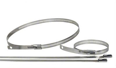 Thermo Tec Snap Strap Exhaust Wrap Fasteners; 9-Inch and 18-Inch (Universal; Some Adaptation May Be Required)