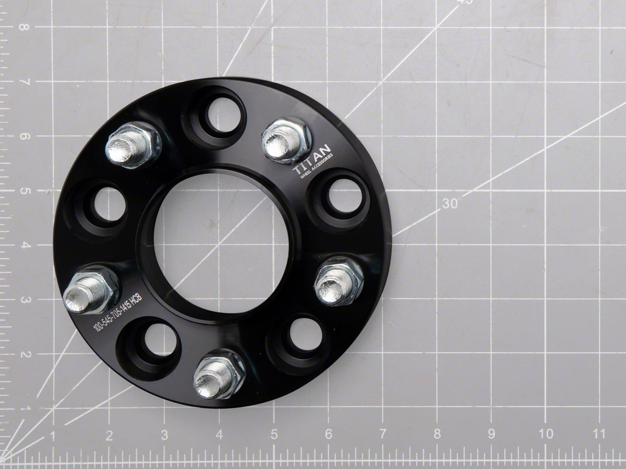 Mustang 1-Inch Hubcentric Wheel Spacers; Set of Four (15-26