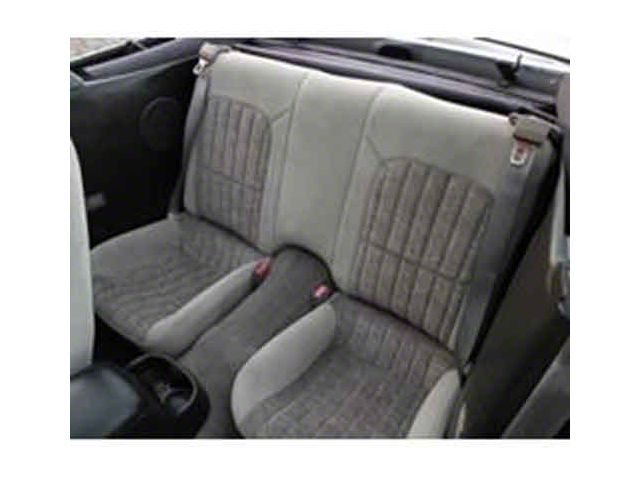 TMI Standard/Deluxe Front and Rear Seat Upholstery Kit; Black with Gray Insert (97-02 Camaro Coupe)