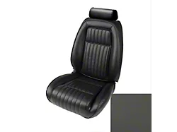 TMI Articulated Sport Performance Front Seat Upholstery Kit; Black Leather (92-93 Mustang GT, LX)