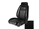 TMI Articulated Sport Performance Front and Rear Seat Upholstery Kit; Black Vinyl (90-91 Mustang Convertible)