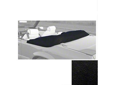 TMI Convertible Top Boot; Black Sierra (83-89 Mustang Convertible)