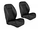 TMI Cruiser Collection Pro-Low Back Seats; Black (Universal; Some Adaptation May Be Required)