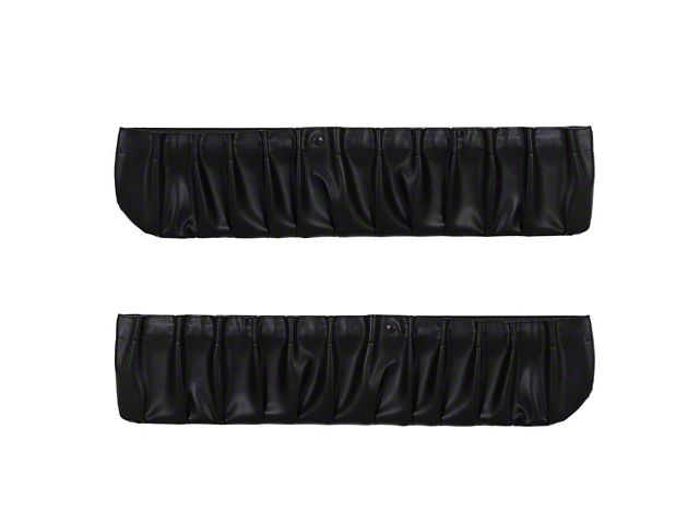 Interior Map Pockets Mustang Door Panel Map Pockets; Black Sierra Vinyl (90-93 Mustang ...