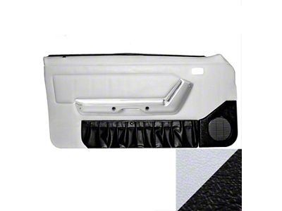 TMI Door Panels; White and Ebony Black (92-93 Mustang Convertible w/ Power Windows)