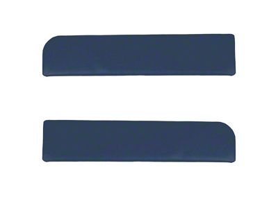 Lower Door Panel Map Pocket Deletes; Blue Smooth (90-93 Mustang)