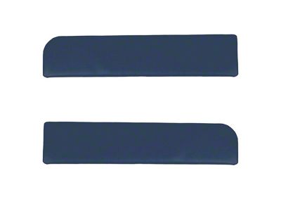 TMI Lower Door Panel Map Pocket Deletes; Blue Smooth (90-93 Mustang)